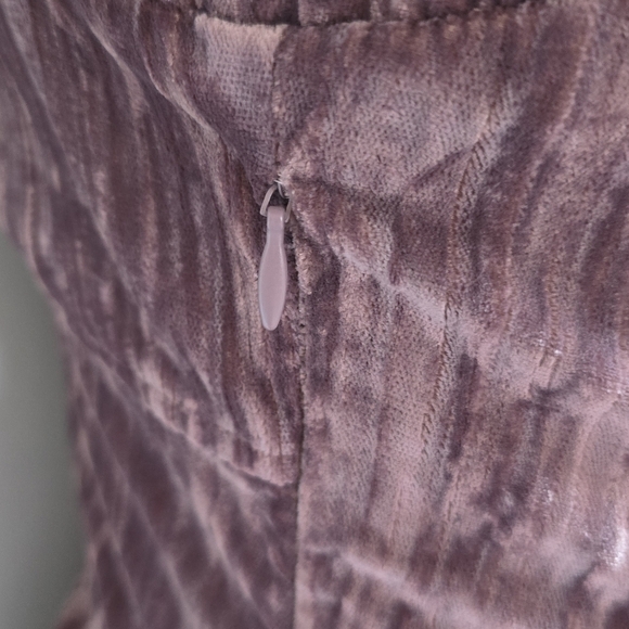 Anthropologie, New, Porridge Purple Velvet Lace-up Peplum Shirt, Size Large - Picture 12 of 16